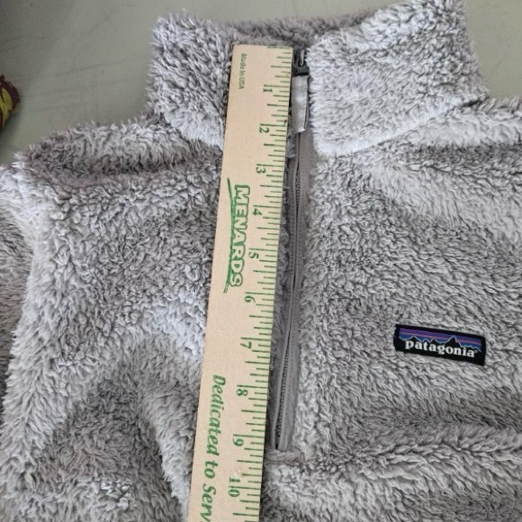 Patagonia Jacket Los Gatos Fleece Smolder Gray Quarter Zip Sweater Size Small - Picture 7 of 9